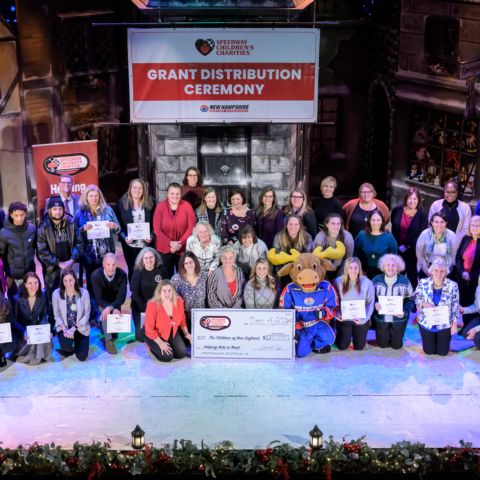 The New Hampshire Chapter of Speedway Children’s Charities distributed $120,000 in grants to 36 New England organizations during its 15th annual Grant Distribution Ceremony Wednesday at The Palace Theatre in Manchester, N.H.