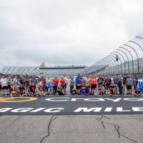Race fans enjoyed a walk around “The Magic Mile” on July 15, 2023 during Track Walk to benefit the New Hampshire Chapter of Speedway Children’s Charities at New Hampshire Motor Speedway.